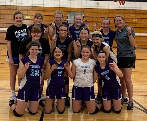 NCMS 8th Grade Volleyball Team Finishes as Runner-Up