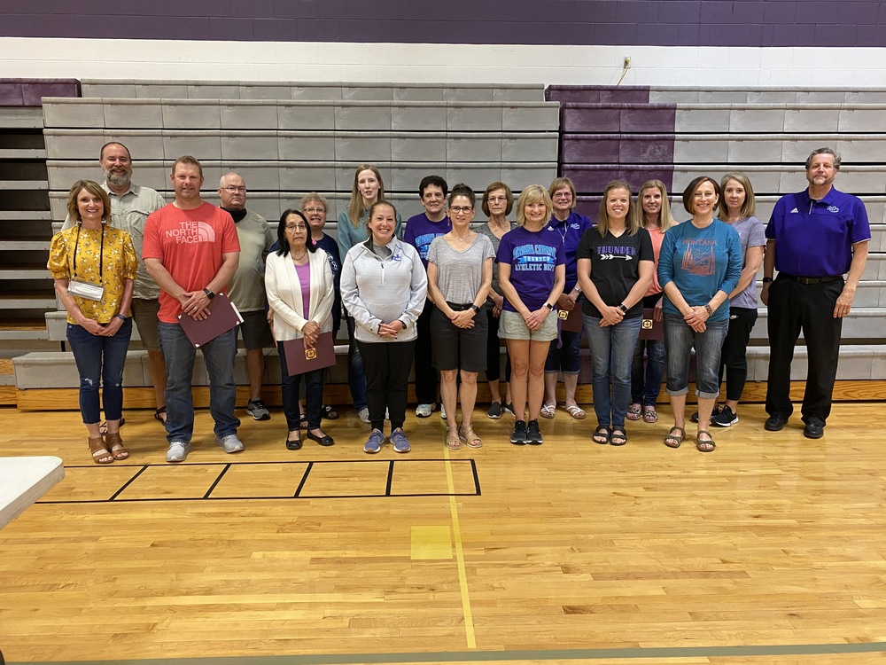 Recognition of staff for years of service 2019-2020