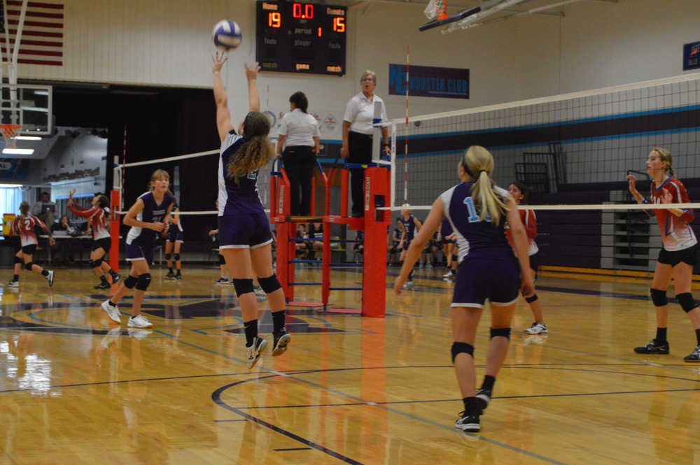 NCMS Volleyball Goes Up Against Hiawatha