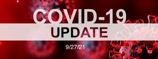 COVID 19 update 9/27/2021