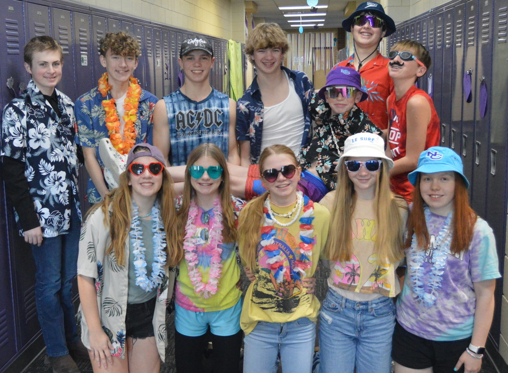 NCMS 8th Grade Class Decked Out For Beach Day
