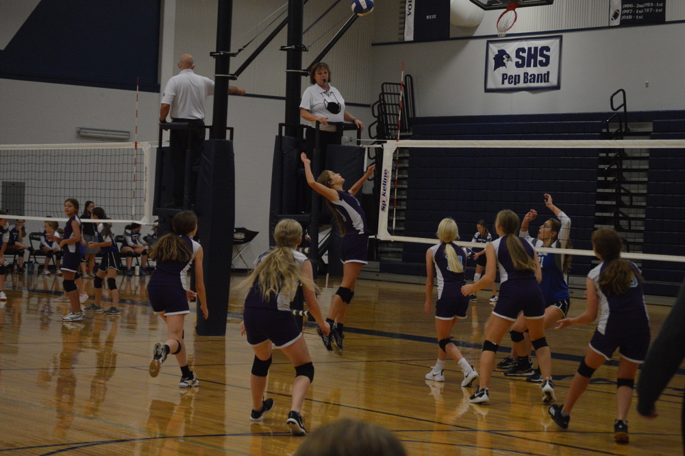 NCMS Volleyball Plays Against County Rivals, Sabetha Nemaha Central