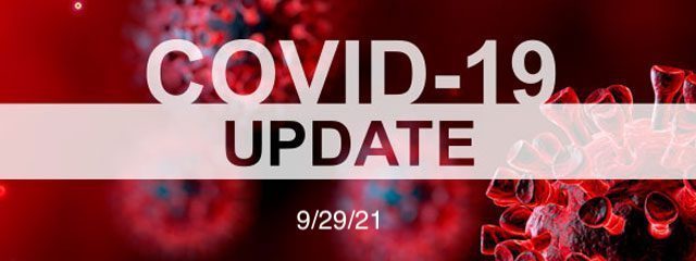 COVID 19 update 9/29/2021