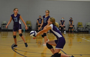 NCMS Volleyball Competes Well with Jeff West