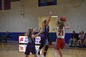 NCMS Girls Basketball Team Battles Hiawatha