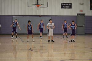 NCMS Boys Basketball Challenges Royal Valley