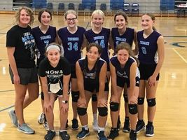 NCMS 8th Grade Volleyball Takes Second in the Holton Tournament
