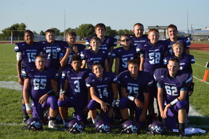NCMS Football Smoke Perry-Lecompton in First Football Game