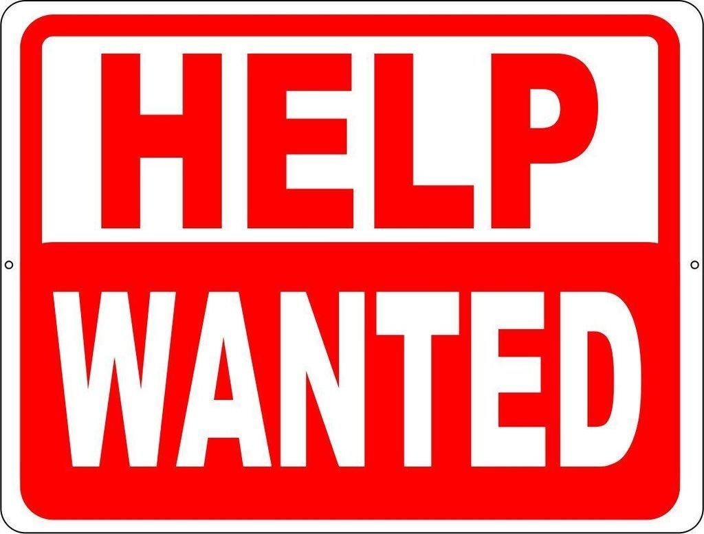 Help Wanted sign