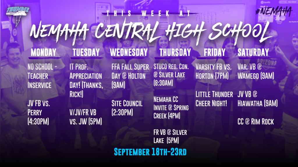 Wee Ahead 9/18 - 9/23